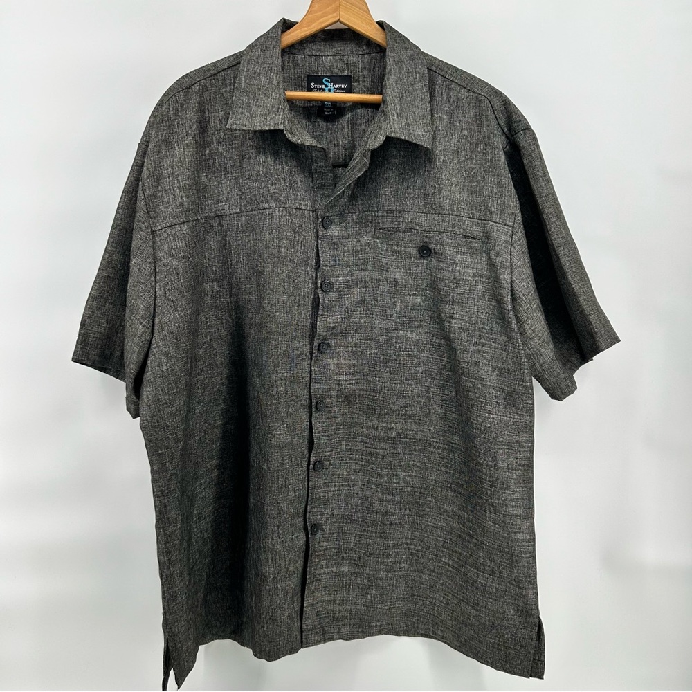 Steve Harvey‎ Celebrity Edition Shirt Mens 3XL Textured Relaxed Evening Formal